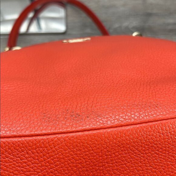 1336 Coach red orange leather handbag 244611336 - Picture 13 of 13